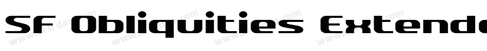 SF Obliquities Extended字体转换